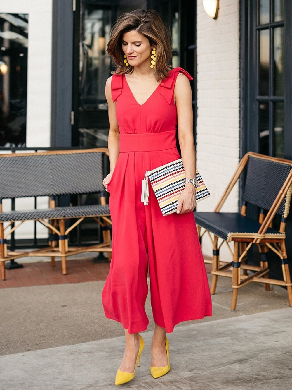 NWT J. Crew Drapey Tie Pink Shoulder Jumpsuit